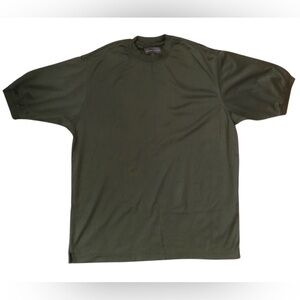 Tricots St Raphael Moss Green T Shirt Men's Size Medium Mercarized Cotton